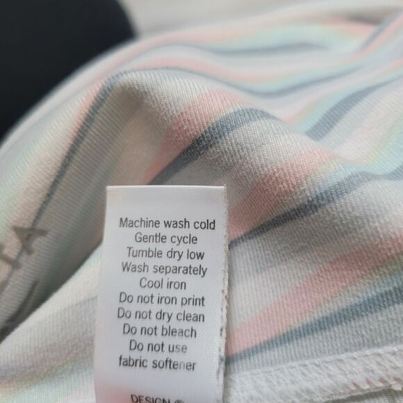 Athleta S Prism High-Rise Chaturanga Capri Leggings Multi-Color Stripe Athletic - Picture 9 of 9